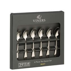Viners Select 18/0 Stainless Steel 6 Piece Teaspoon Set